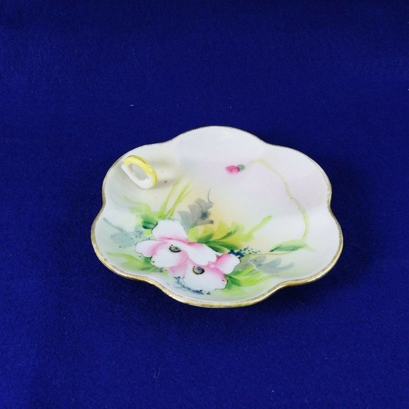 Trinket Candy Dish Hand Painted GLORIA L W and Co Nippon - Picture 8 of 8